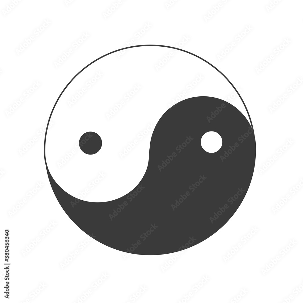 Ying yang vector symbol of harmony and balance Ying yang vector symbol of harmony and balance