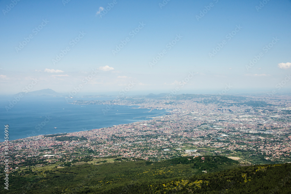 Ariel view of Naples in Italy Ariel view of Naples in Italy