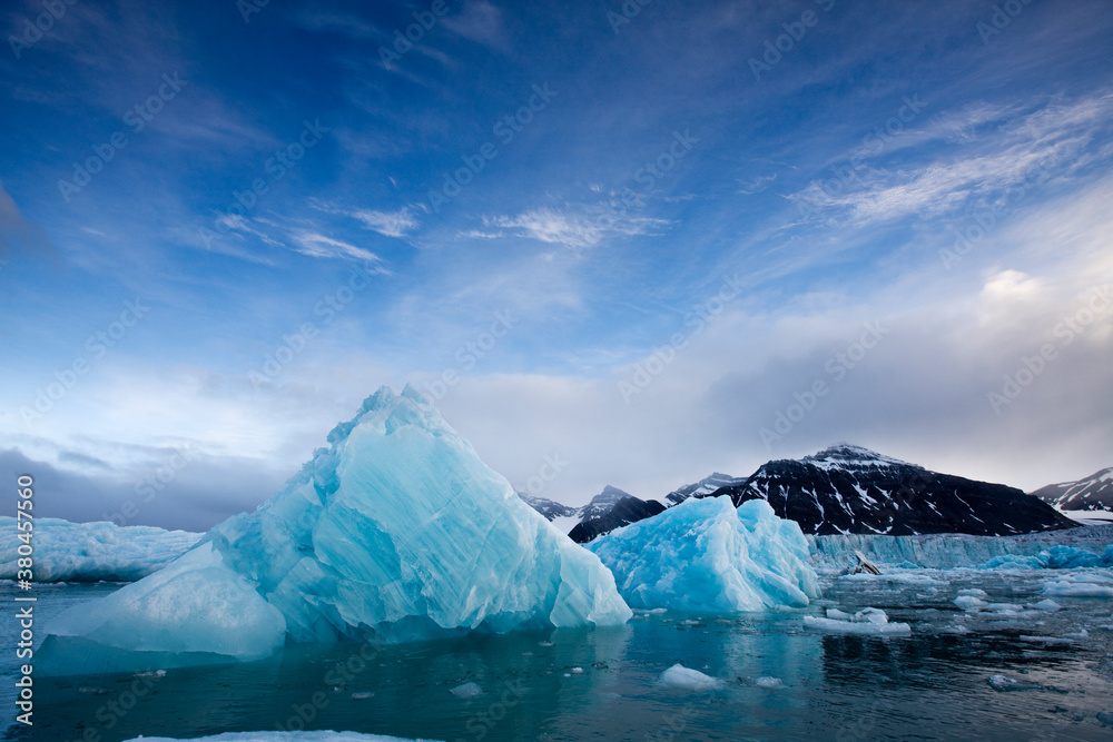 Glacial Icebergs, Svalbard, Norway