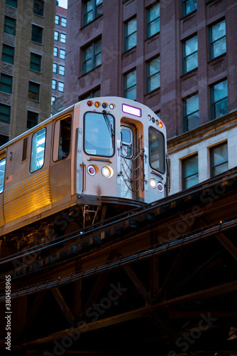 train in chicago photo