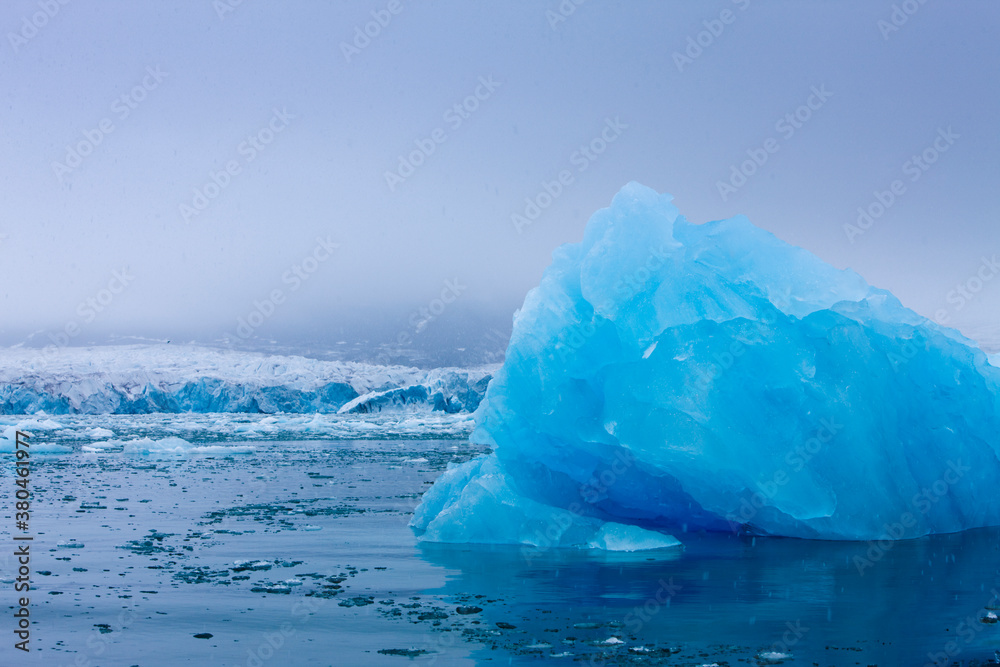 Deep Blue Iceberg, Svalbard, Norway