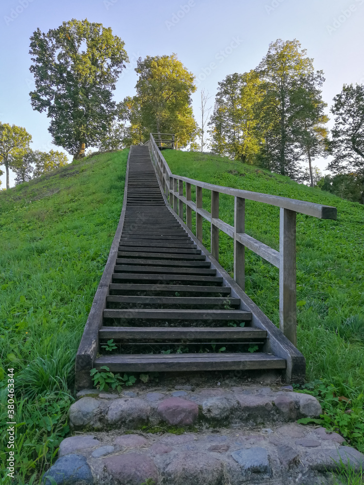 Zemosios Panemunes mound  in Lithuania