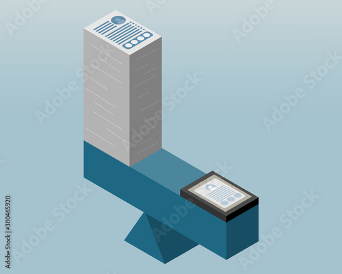 resumes transform with ATS (Applicant tracking system) vector