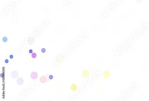 Light Multicolor vector background with xmas snowflakes. © smaria2015