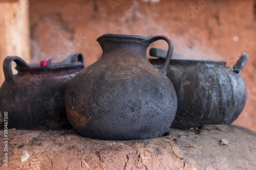 Old ceramic pots near Cusco, Peru