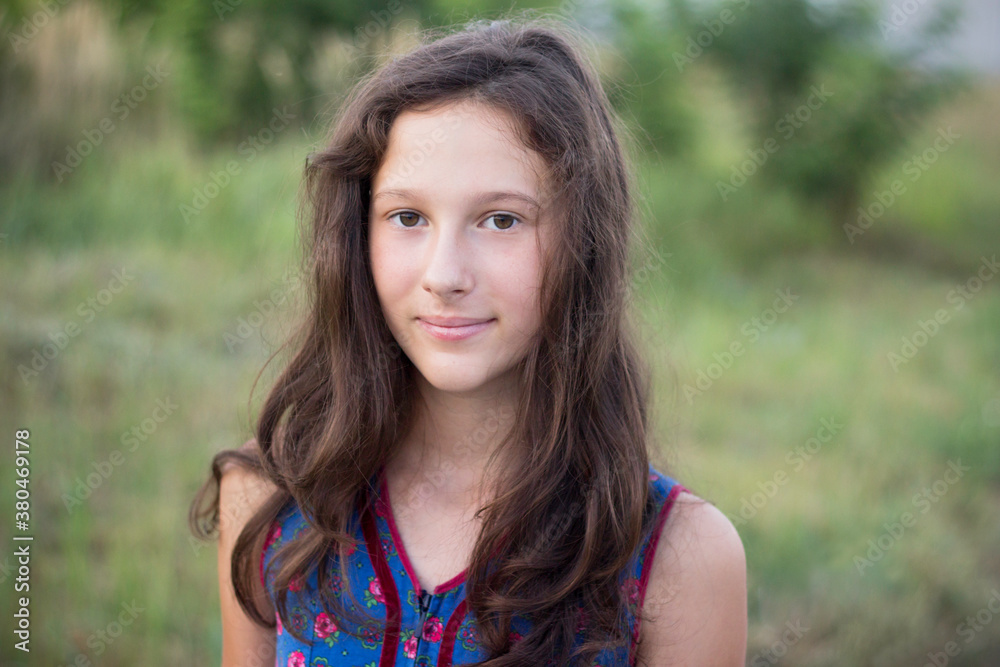 Portrait of a young beautiful girl outdoor Portrait of a young beautiful girl outdoor