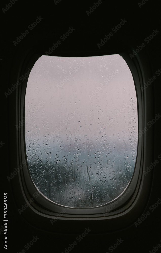 Rainy Plane Window Rainy Plane Window