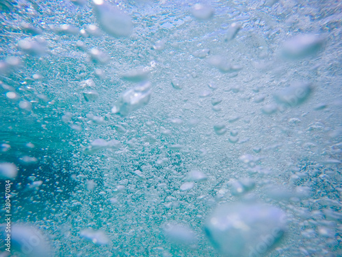 Bubbles in water