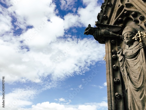 Detail of church in Oxford photo