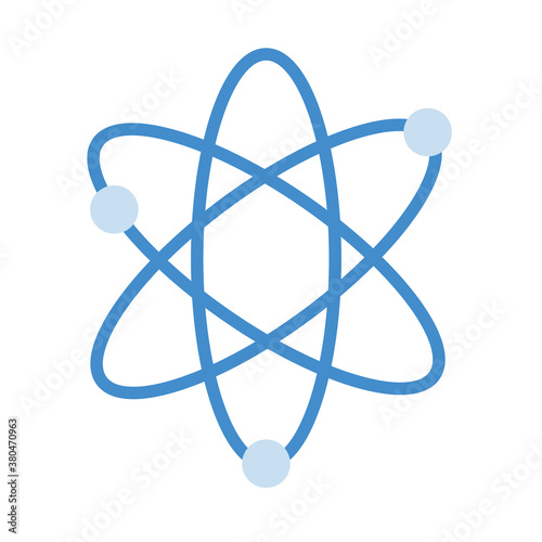 atom molecule science isolated icon