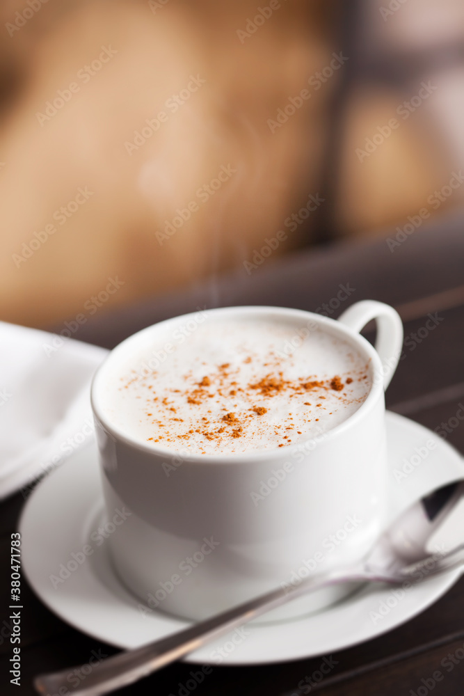Hot Chai Drink With Foam And Cinnamon Hot Chai Drink With Foam And Cinnamon