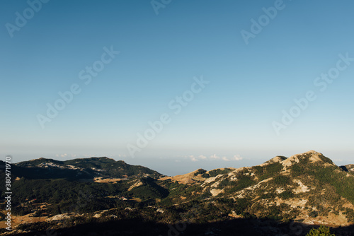 Landscape of amazing nature and mountains photo