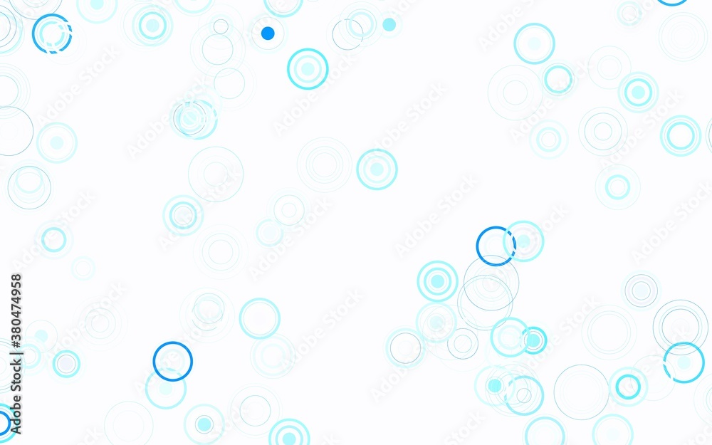 Light BLUE vector background with bubbles. Light BLUE vector background with bubbles.