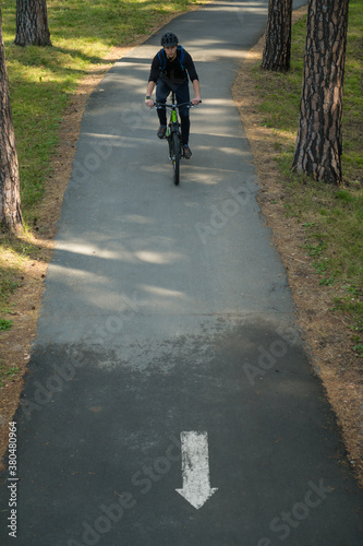 Wallpaper Mural Man riding bike Torontodigital.ca