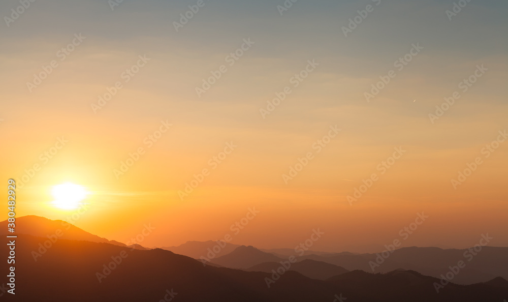 mountain evening mountain evening