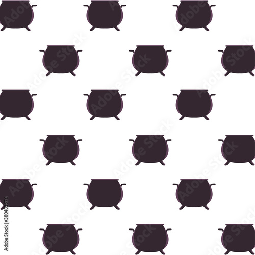 halloween witch cauldrons pots pattern background