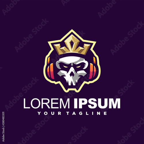 skull king music logo design