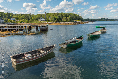 Fotografia Fishing boats in the cove landscape
