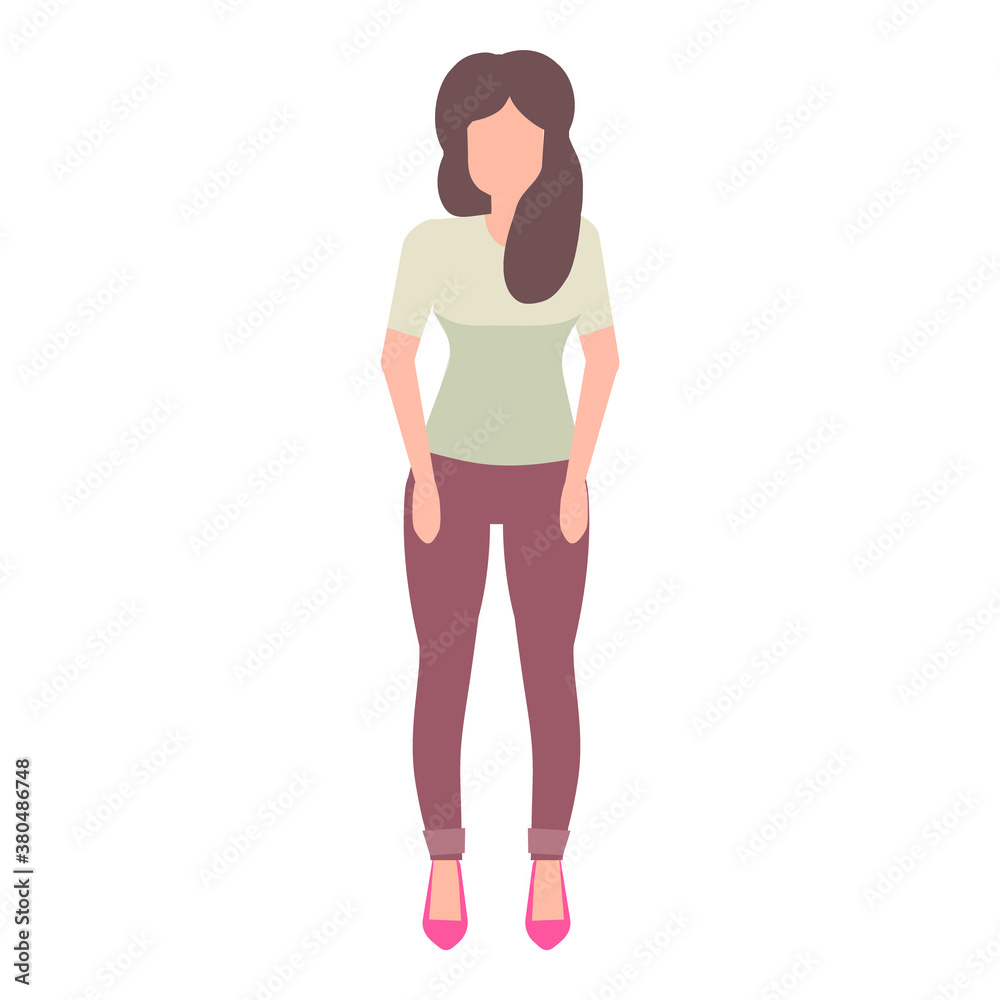 Dancing Girl Flat Icon Isolated On White Background Dancing Girl Flat Icon Isolated On White Background