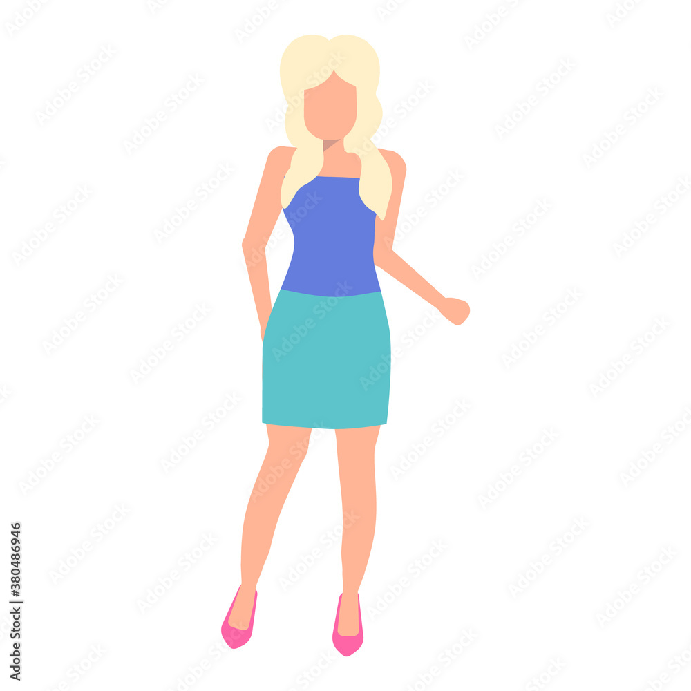 Dancing Girl Flat Icon Isolated On White Background Dancing Girl Flat Icon Isolated On White Background