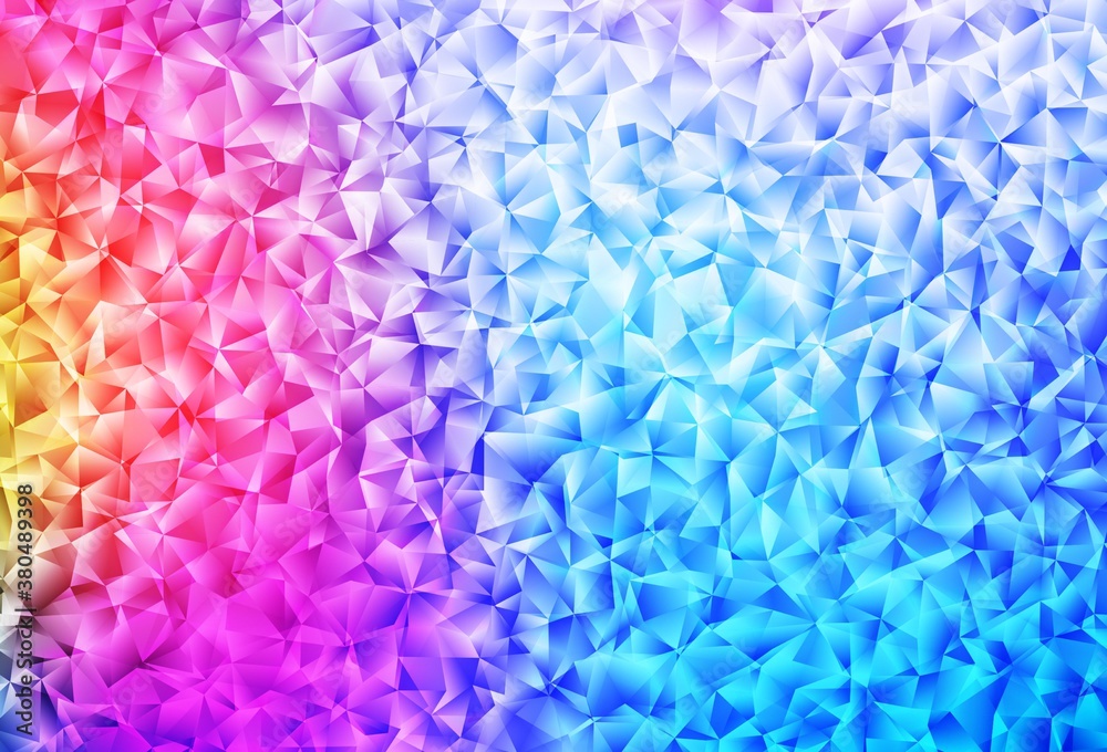 Light Blue, Red vector shining triangular backdrop. Light Blue, Red vector shining triangular backdrop.