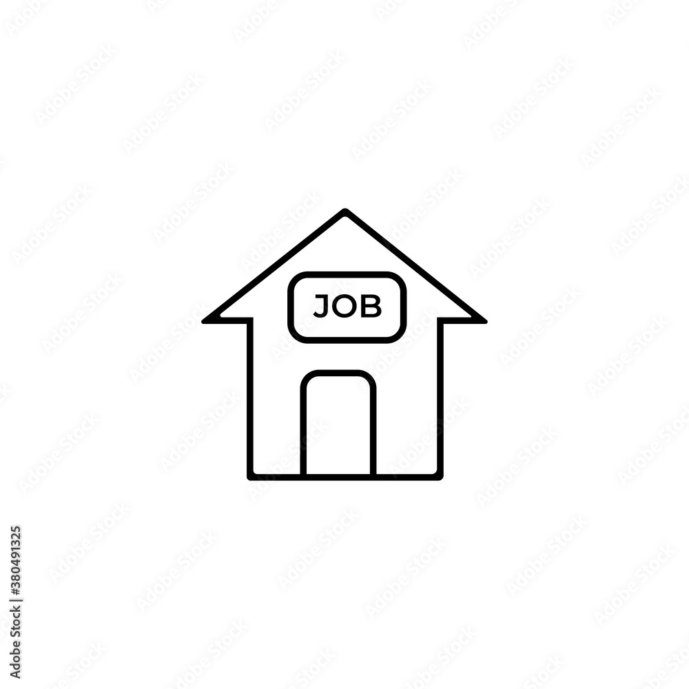Fototapeta premium job icon,unemployed icon on white background