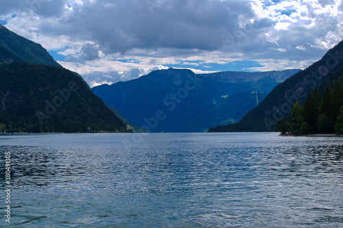 lake in the mountains  achensee in tyrol  austria