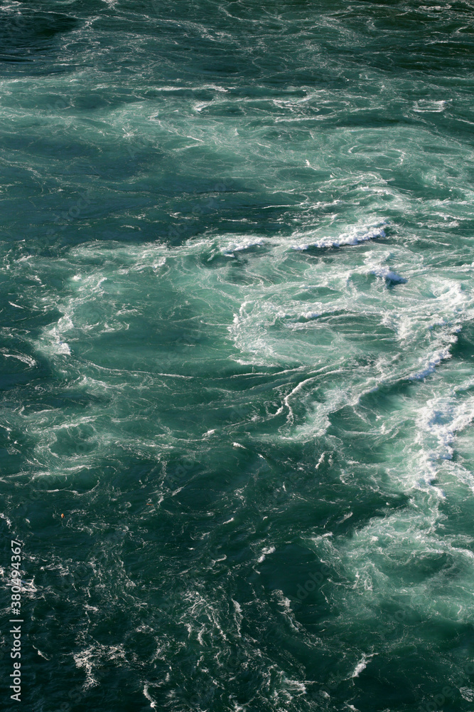 Looking Down At A River With Fast Moving Rapids Looking Down At A River With Fast Moving Rapids