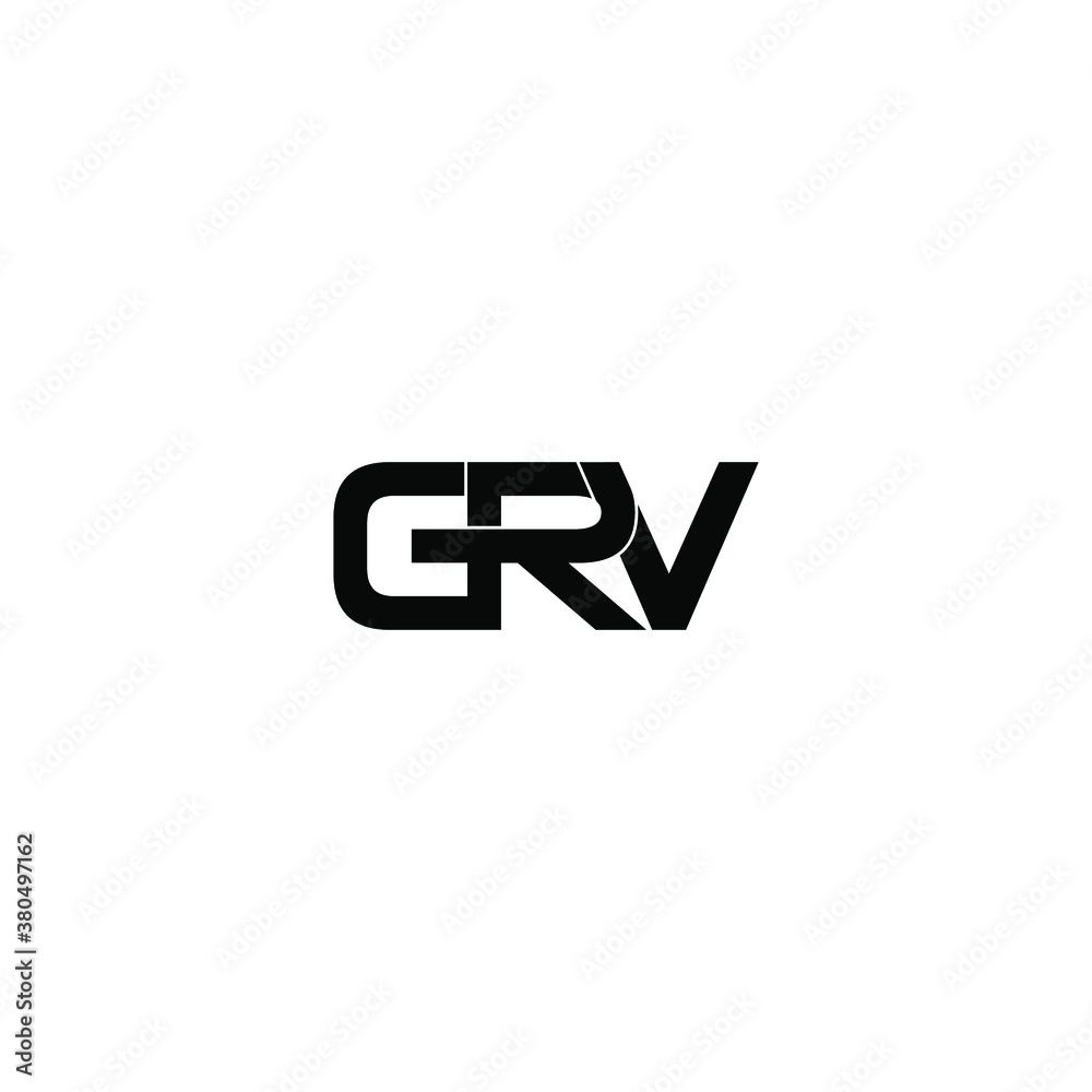 grv letter original monogram logo design grv letter original monogram logo design
