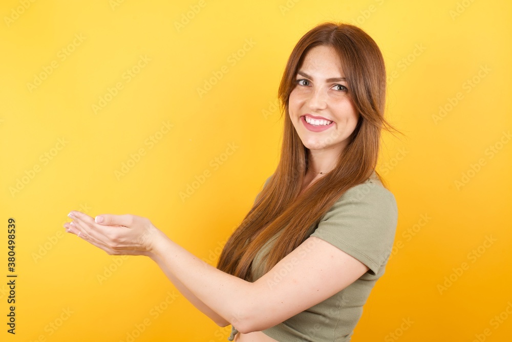 woman shouts loud, keeps eyes opened and hands tense. woman shouts loud, keeps eyes opened and hands tense.