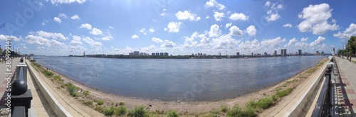Amur river panorama photo
