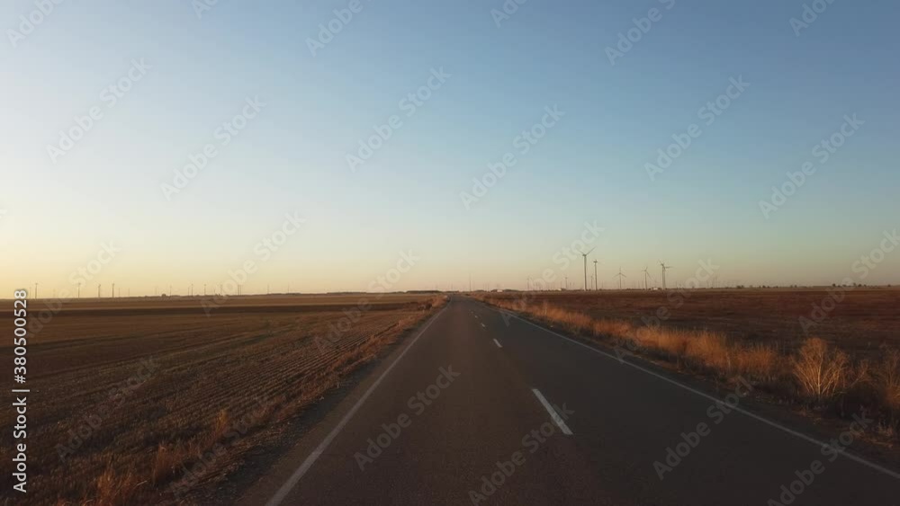 Driving in a road of Spain. Driving in a road of Spain.