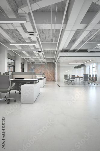 Open space office interior