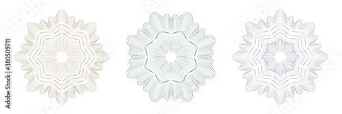 Design elements. Guilloche elements for make diploma or certificate.