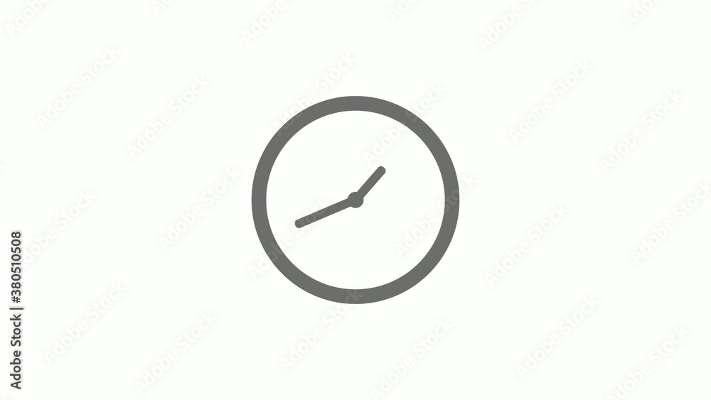 Gray color circle 12 hours clock icon without trick, Clock icon Gray color circle 12 hours clock icon without trick, Clock icon