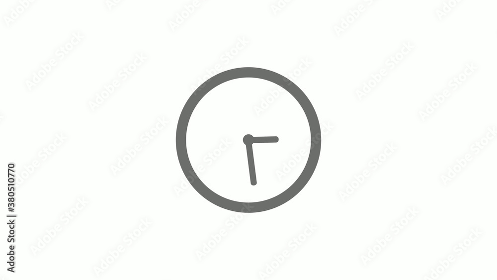 Gray color circle 12 hours clock icon without trick, Clock icon Gray color circle 12 hours clock icon without trick, Clock icon