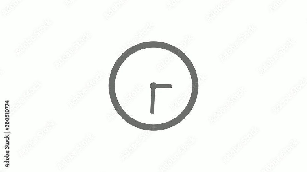 Gray color circle 12 hours clock icon without trick, Clock icon Gray color circle 12 hours clock icon without trick, Clock icon
