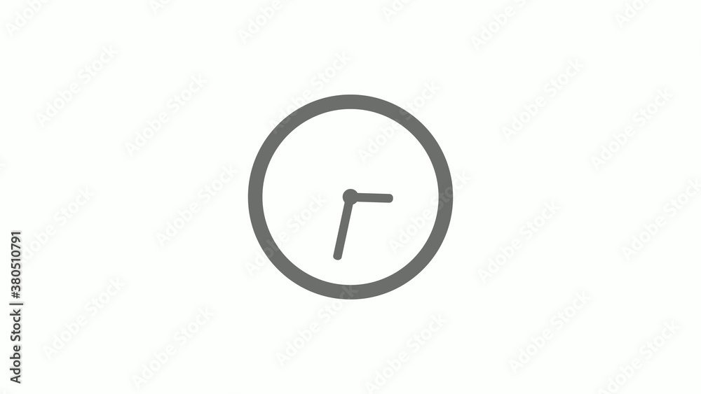 Gray color circle 12 hours clock icon without trick, Clock icon Gray color circle 12 hours clock icon without trick, Clock icon