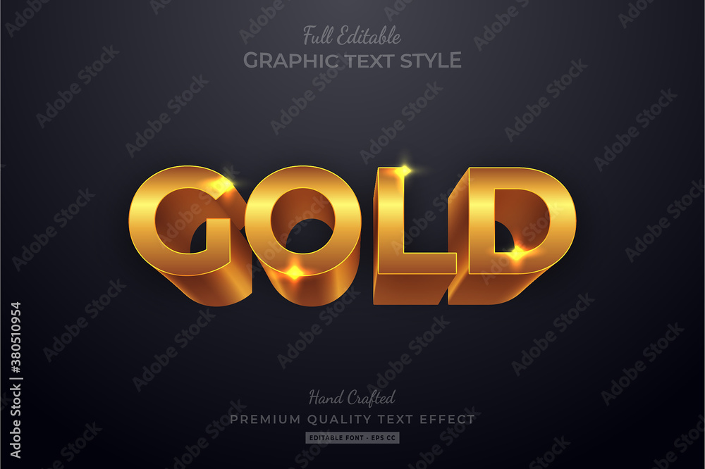 Gold Shine Editable Text Style Effect Gold Shine Editable Text Style Effect