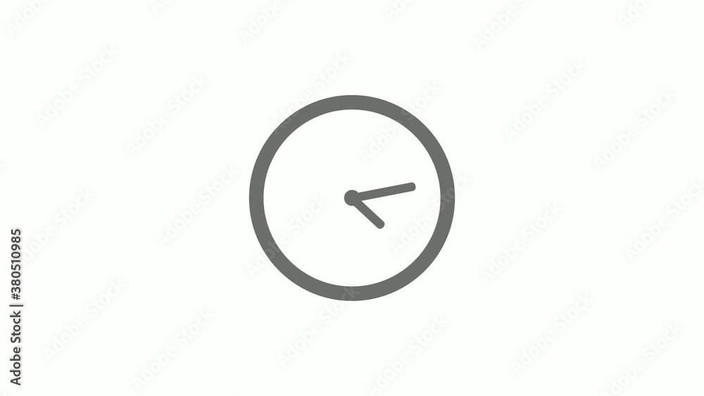 Gray color circle 12 hours clock icon without trick, Clock icon Gray color circle 12 hours clock icon without trick, Clock icon