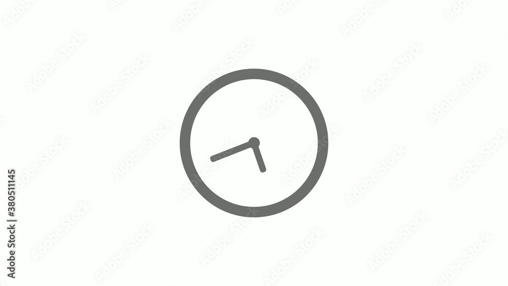Gray color circle 12 hours clock icon without trick, Clock icon Gray color circle 12 hours clock icon without trick, Clock icon