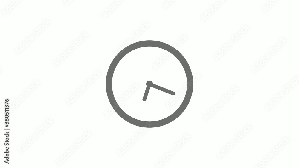 New gray color 12 hours circle clock icon on white background,clock icon without trick New gray color 12 hours circle clock icon on white background,clock icon without trick