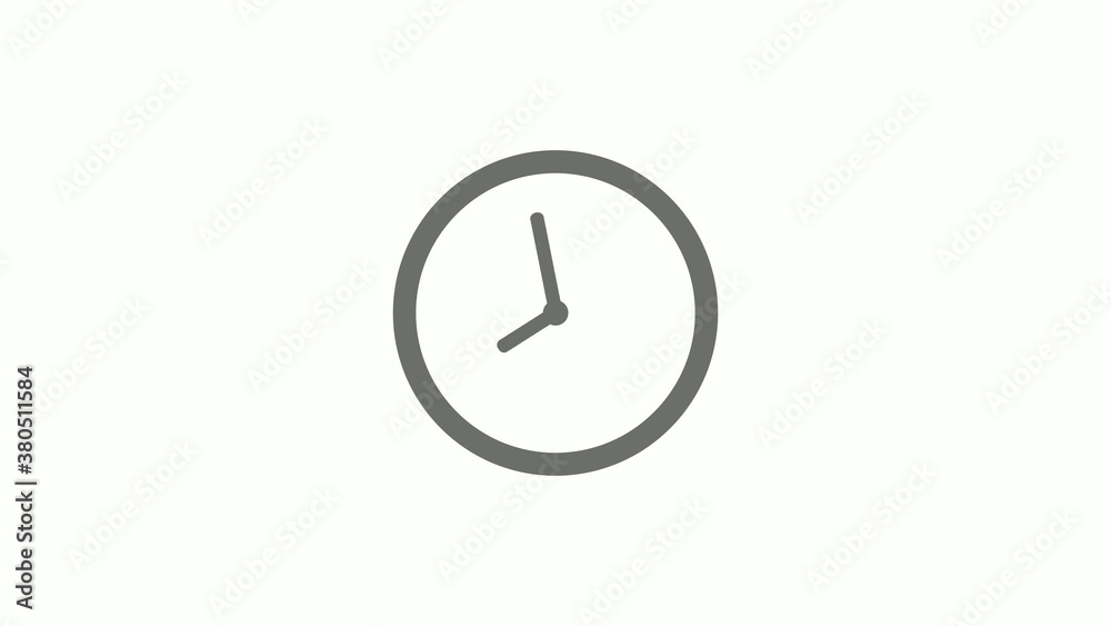 New gray color 12 hours circle clock icon on white background,clock icon without trick New gray color 12 hours circle clock icon on white background,clock icon without trick