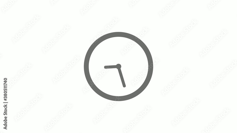 New gray color 12 hours circle clock icon on white background,clock icon without trick New gray color 12 hours circle clock icon on white background,clock icon without trick