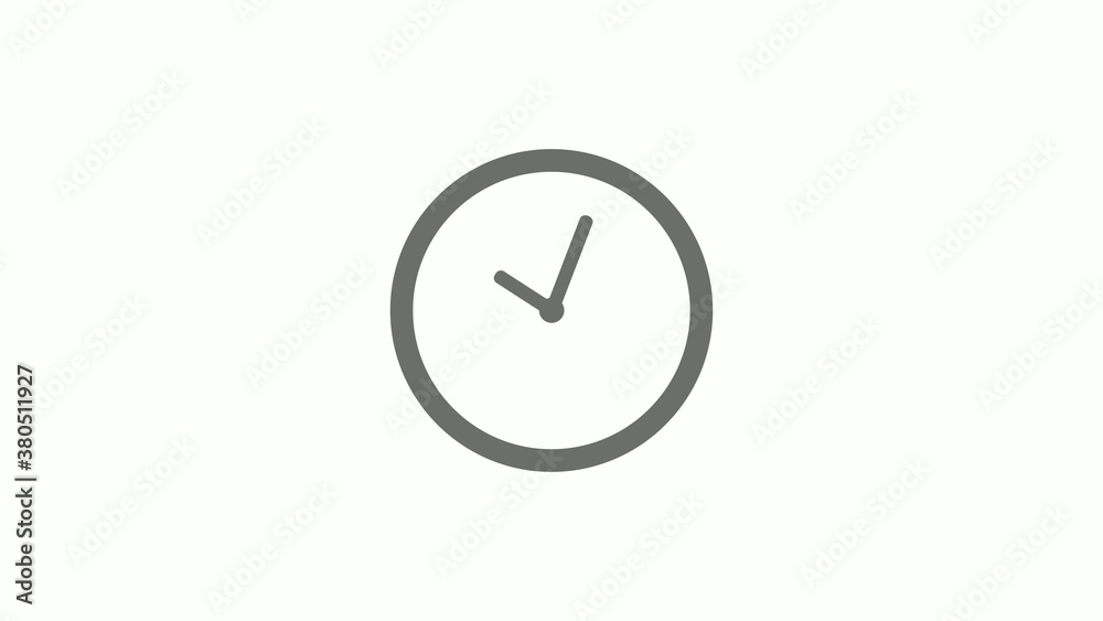 New gray color 12 hours circle clock icon on white background,clock icon without trick New gray color 12 hours circle clock icon on white background,clock icon without trick