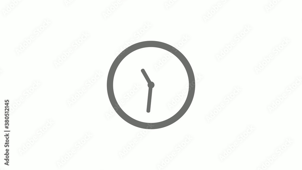 New gray color 12 hours circle clock icon on white background,clock icon without trick New gray color 12 hours circle clock icon on white background,clock icon without trick