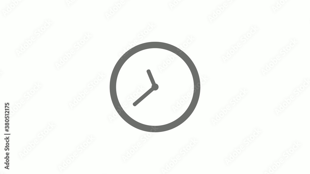 New gray color 12 hours circle clock icon on white background,clock icon without trick New gray color 12 hours circle clock icon on white background,clock icon without trick