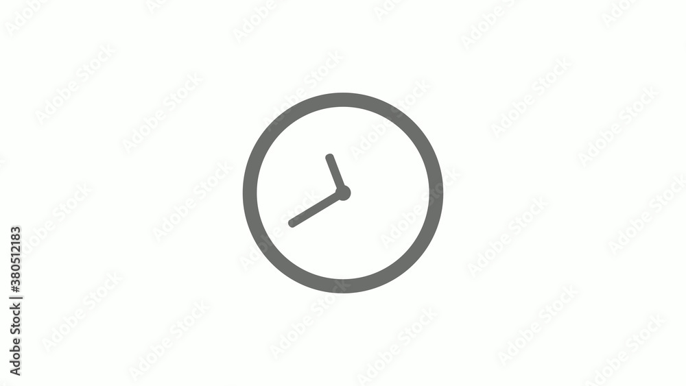 New gray color 12 hours circle clock icon on white background,clock icon without trick New gray color 12 hours circle clock icon on white background,clock icon without trick