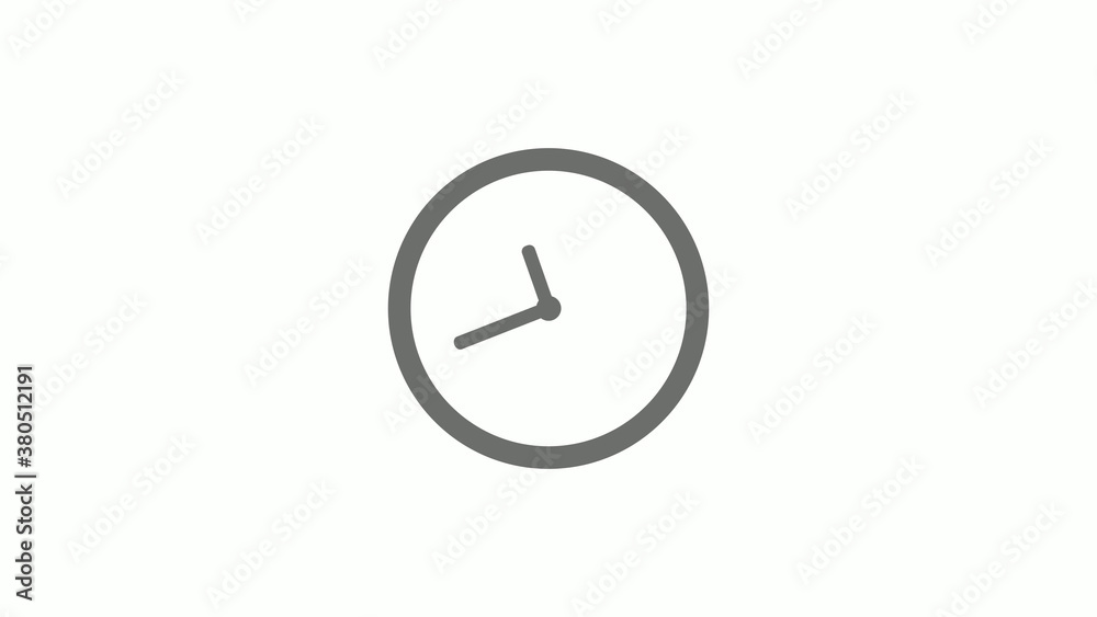 New gray color 12 hours circle clock icon on white background,clock icon without trick New gray color 12 hours circle clock icon on white background,clock icon without trick