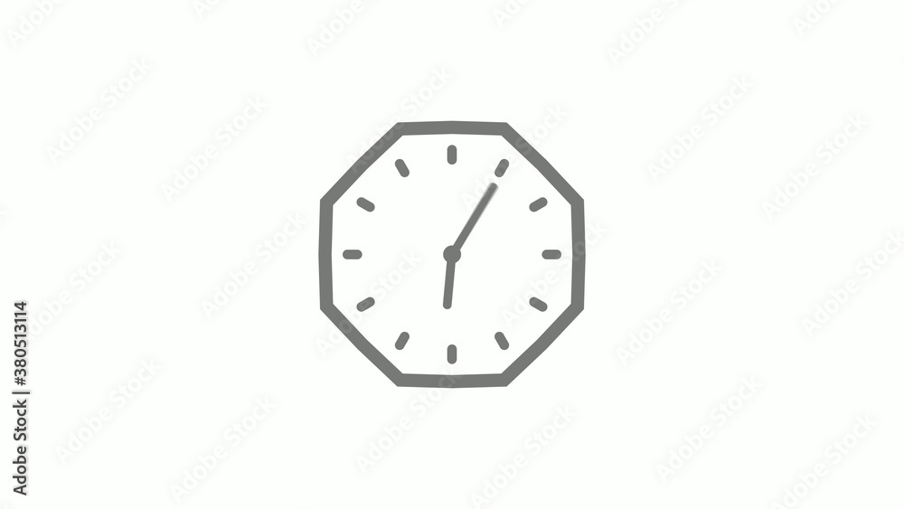 Gray color counting down clock icon on white background,clock icon Gray color counting down clock icon on white background,clock icon